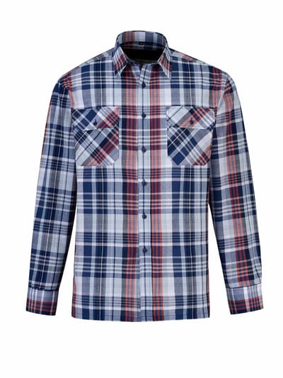 STØRVIK Egersund Katoenen Werkhemd Heren - Houthakkersblouse - Maat L - Blauw