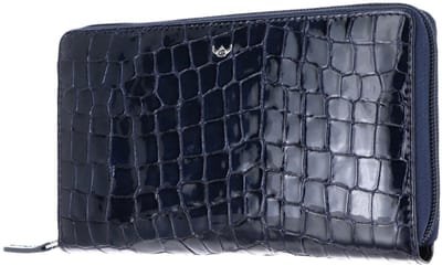 Golden Head Leren portemonnee Cayenne RFID Protect RV-Damenbörse 2820 Nachtblau Limited donkerblauw