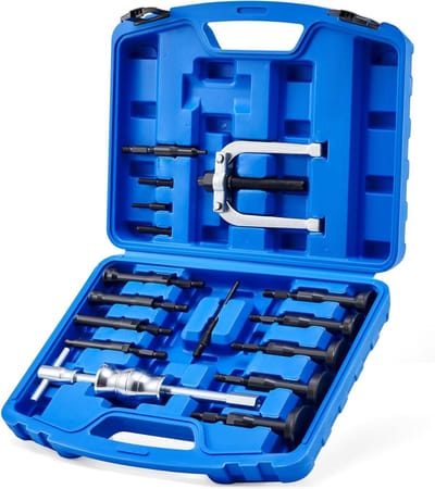 Gereedschap Set - Lager Verwijderaar - Onderdelen Repareren - 16-Delige Set - 6-59 mm - Zilver