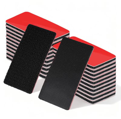 Sterke dubbelzijdige tape, 20 stuks, 50 x 101 mm, zelfklevende tape voor binnen en buiten gebruik, ideaal voor knutselen en bevestigen