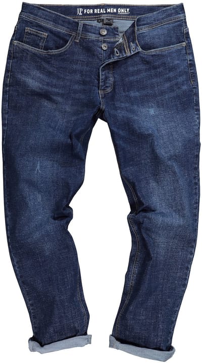JP 1880 - Heren - Jeans denim FLEXNAMIC® toelopende Loose-Fit 5-pocket - Donkerblauw denim - Maat 70
