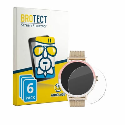 Screenprotector 6 Stuks voor Keeponfit Smartwatch 1.27" Beschermglas transparant