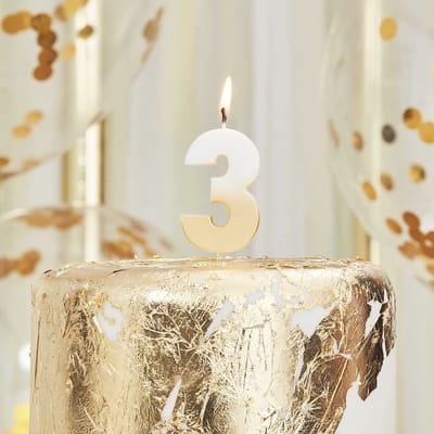 Ombre Goud Cijfer 3