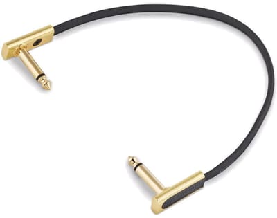 RockBoard Gold Series Flat Patch Cable zwart 20 cm