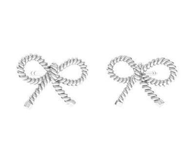 ARLIZI 1873 Oorbellen strik oorknoppen - 925 sterling zilver