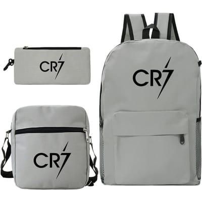 3-delige Schoolrugzakset voor Studenten Grote Capaciteit Oxford Stof Schooltas met Schouderband en Etui no size