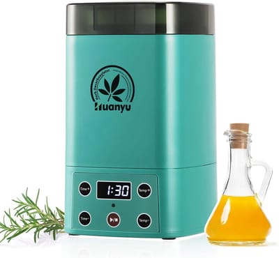Decarboxylator - Kruiden Infusiemachine - Voor Kruidenolie & Boter - Activeringsmachine voor Kruiden - Infusiezetter - Geurvrij - Digitaal Display - Aluminium & Siliconen - Thuisgebruik - Kruiden Activeren & Infuseren - Paars