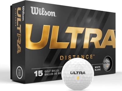 Wilson Ultra Golfballen - Wit - 15 Stuks