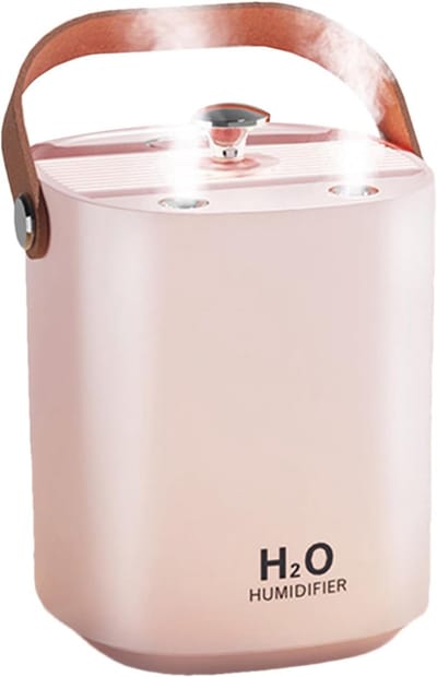 Luchtbevochtiger - Koude mist - Binnenklimaat verbeteren - Stille werking - 90 ml capaciteit - Wit