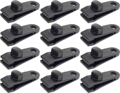 LB Tools Dekzeilklemmen | Zeilklemmen | zeilclips van kunststof |dekzeil | afdekzeil klemmen (12st)