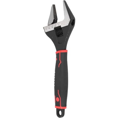 10 Inch Breedbek Verstelbare Moersleutel CrV Staal Diepe Bek Handmatige Reparatie Sleutel voor Thuisgarage white