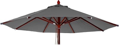Vervangingshoes voor horeca parasol MCW-C57, parasolhoes, rond Ø4m polyester 3kg ~ antraciet