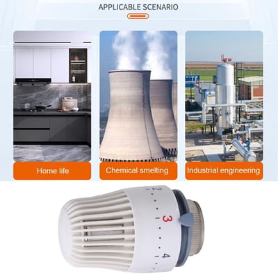 Verwarming Controller - Thermostaatkraan - Energie Besparen - Automatische Aanpassing - M30 X 1.5 - Wit