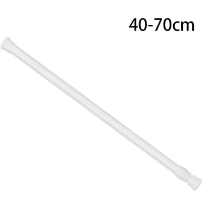 30-110CM Multifunctionele Veerbelaste Uitschuifbare Telescopische Gordijnroede Spanningrail Net Voile Roede Netstangen Gordijn Telescopisch