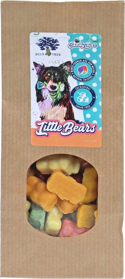 Hondensnack - Blue Tree Little Bears - Calciumrijke en Lactosevrije snoepjes - 80 gram