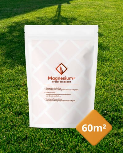 Graszoden Expert Magnesium+ (60m²) | Bodemverbeteraar - Graszaad - Gazonmest - Kunstmest - Kalk - IJzersulfaat