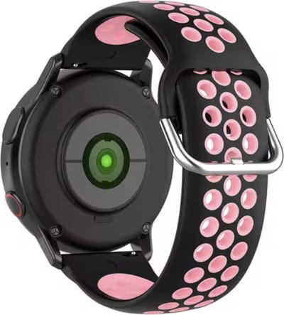CHPN -Bandje geschikt voor Huawei horloge - Sportbandje voor Huawei Watch GT - Zwart/Roze - Hip bandje voor jouw smartwatch - Siliconen
