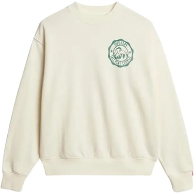 Superdry - Ruimvallend Lo-Fi Outdoor mono sweatshirt met ronde hals - Dames - Truien