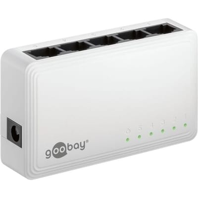 5-poort Gigabit Switch - 10/100/1000 - Wit