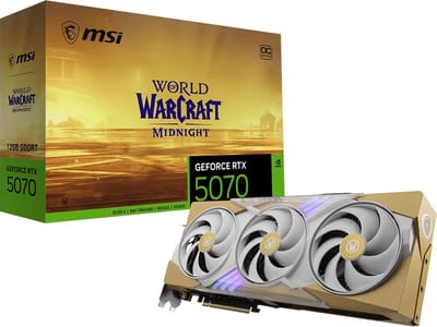 MSI NVIDIA GeForce RTX 5070 World of Warcraft Midnight Light Edition OC - Videokaart - 12GB - GDDR7 - PCIe 5.0 - 1x HDMI 2.1b - 3x DisplayPort 2.1a