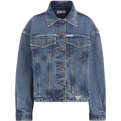 Damesjas van oversized denim Guess Trucker