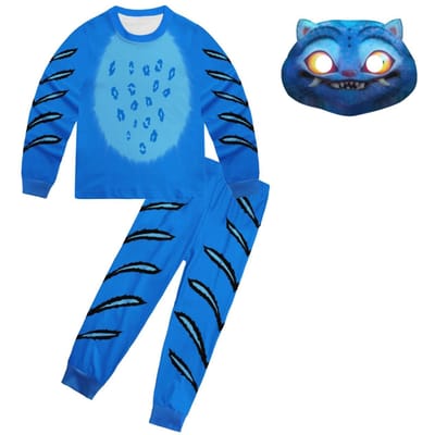 KDPop KPDH Anime Kostuum Kinderen Derpy Tijger Anime Figuren Cosplay Kostuum Jumpsuit Jongens Meisjes Cartoon Kleding Kerstcadeau Kids 110cm&Derpy Tiger Cosplay blue