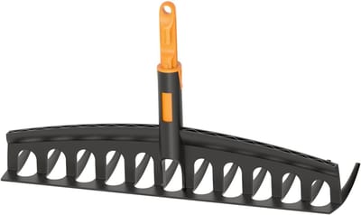Universele Houtenkool - Tuinhark Blad - Gazon Onderhoud - OneClick Systeem - 41 cm Breed - Zwart