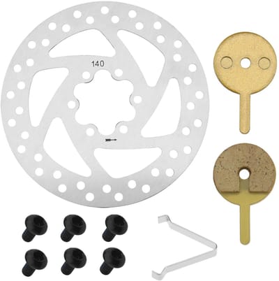 Dailygoods - Disc Remschijf - Vervangingsonderdeel - 140mm - Roestvrij staal - Geschikt voor Kugoo M4 - Silver