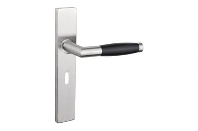 Lavuzo deurkruk Ascoli RVS met rechthoekig schild SL56 | Per set