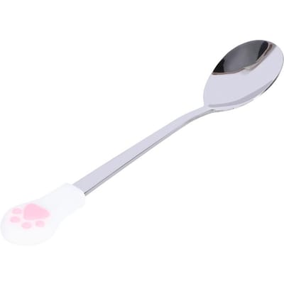 1 Stuks Roestvrij Staal Schattige Kattenpoot Koffielepels Fruit Dessertlepel Snoep Theelepel Kat Drink Tafelgerei Keukengerei