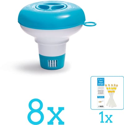 Intex Chloordrijver - ø12,7cm - Zwembad Onderhoud - 29040NP - Volumebundel - Chloordrijver - 8-delig