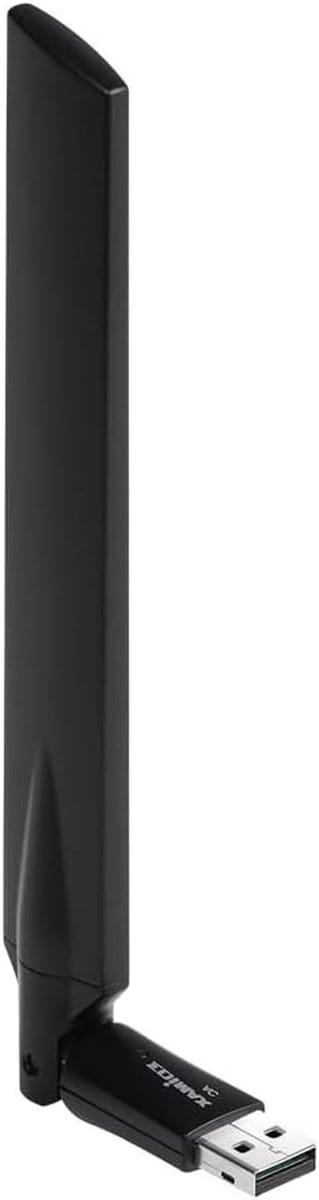 USB Wi-Fi Adapter - Draadloze Netwerkkaart - Internet Verbeteren - Dual-Band AC600 - 4dBi/6dBi Antenne - Zwart