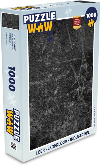 Puzzel Leer - Lederlook - Industrieel - Legpuzzel - Puzzel 1000 stukjes volwassenen