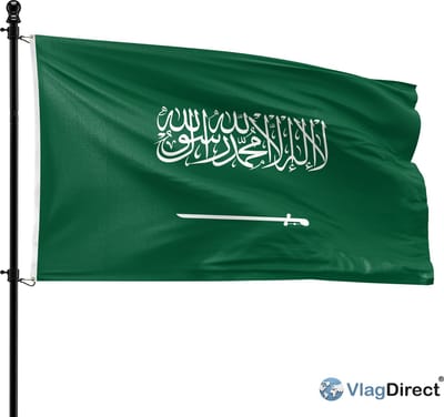 VlagDirect - Saoedi Arabische vlag - Saoedi Arabie vlag - Saudi Arabië vlag - 90 x 150 cm.