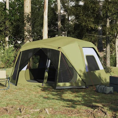 vidaXL - Tent - 10-persoons - waterdicht - snelontgrendeling - groen