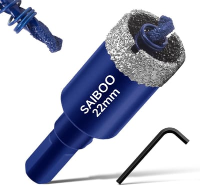 Diamant Boor 22mm voor Tegels, Glas, Kwartsiet en Marmer - Precisie Diamantboor