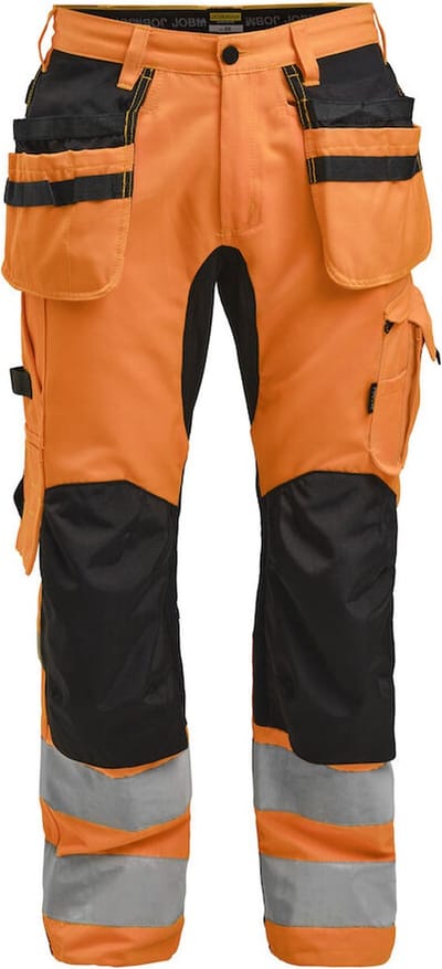 Jobman 2240 Hi-Vis Stretch Trousers HP 65224062 - Oranje/Zwart - C50