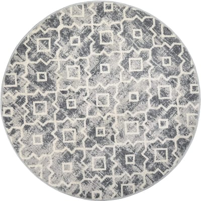 Marokkaans Trellis Wasbaar Groot Rond Tapijt Woonkamer Vloerkleden Vintage Slaapkamer Bank Salontafel Kinderen Antislip Vloermatten diameter 60