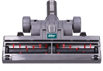 Sillar, borstel voor stofzuiger, met wieltjes, met beweegbare bevestiging, nylon borstelharen, vervangingsonderdeel, geschikt voor DYSON DC19T2, DC23, DC23T2, DC29, DC32