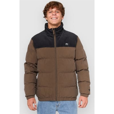 Rip Curl Fade Out Cord Puffer Jas bruin