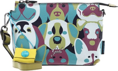 Gabs Leren Schoudertas Josephine TG Animals + Bull Crossbody Bag Pop Dogs Vinaigrette Veelkleurig