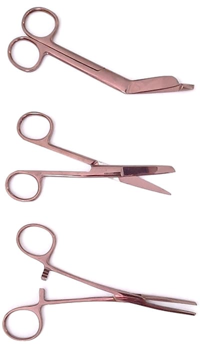 Verpleegkundige Scharenset - Plasma Copper - MDR Gecertificeerd - Zorg - Verbandschaar - Cadeau - Verpleegkunde - Accessoires - Nurse Cadeau - Verpleegkundige Schaar - Verpleegkundige Artikelen