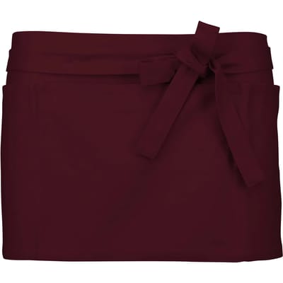 Kariban Katoenen kort schort K886 - Wine - One size