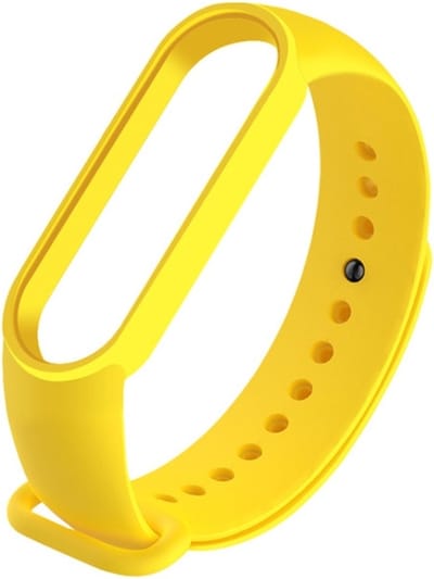 Siliconen bandje - geschikt voor Xiaomi Mi Band 5 / Mi Band 6 - geel