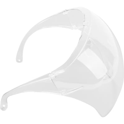 Gezichtsmasker Volledig Gezicht Bedekt Antidamp Antispat Transparant PC voor Keuken Laboratorium Rijden white