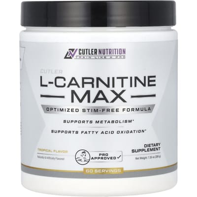Cutler Nutrition, L-Carnitine Max, Tropische Smaak, 7.26 oz (206 gr)