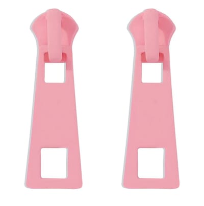 Hiden - Rits Blok Oorbellen - Vrouwen - Kinderen - Sieraden - Fashion - Earrings - Subtiele oorbellen - Roze