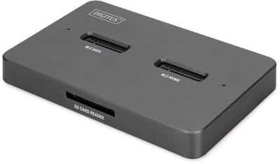 DIGITUS - SSD docking station - M.2 NVMe Card / SATA - USB-C 3.2 (Gen 2)