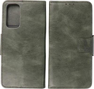 OnePlus Nord 2 5G Hoesje - Portemonnee Book Case - Kaarthouder & Magneetlipje - Kunstleer - Donker Groen