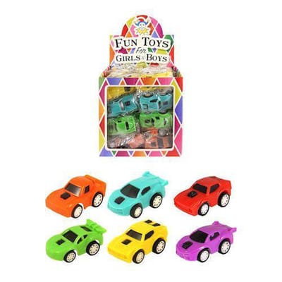 48 Stuks - Pull Back Sport Auto's - In Traktatiebox - Klein Speelgoed - Uitdeelcadeautjes - Traktatie voor kinderen - Jongens
